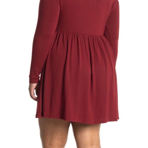 Baea baby doll mini dress xl color brick size XL - Picture 2 of 8